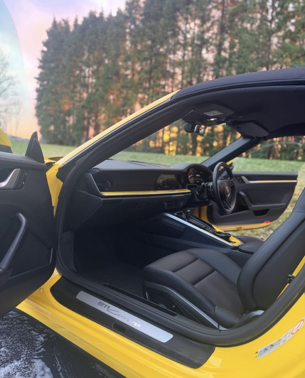 Yellow Porsche 911 Carrera after paint protection